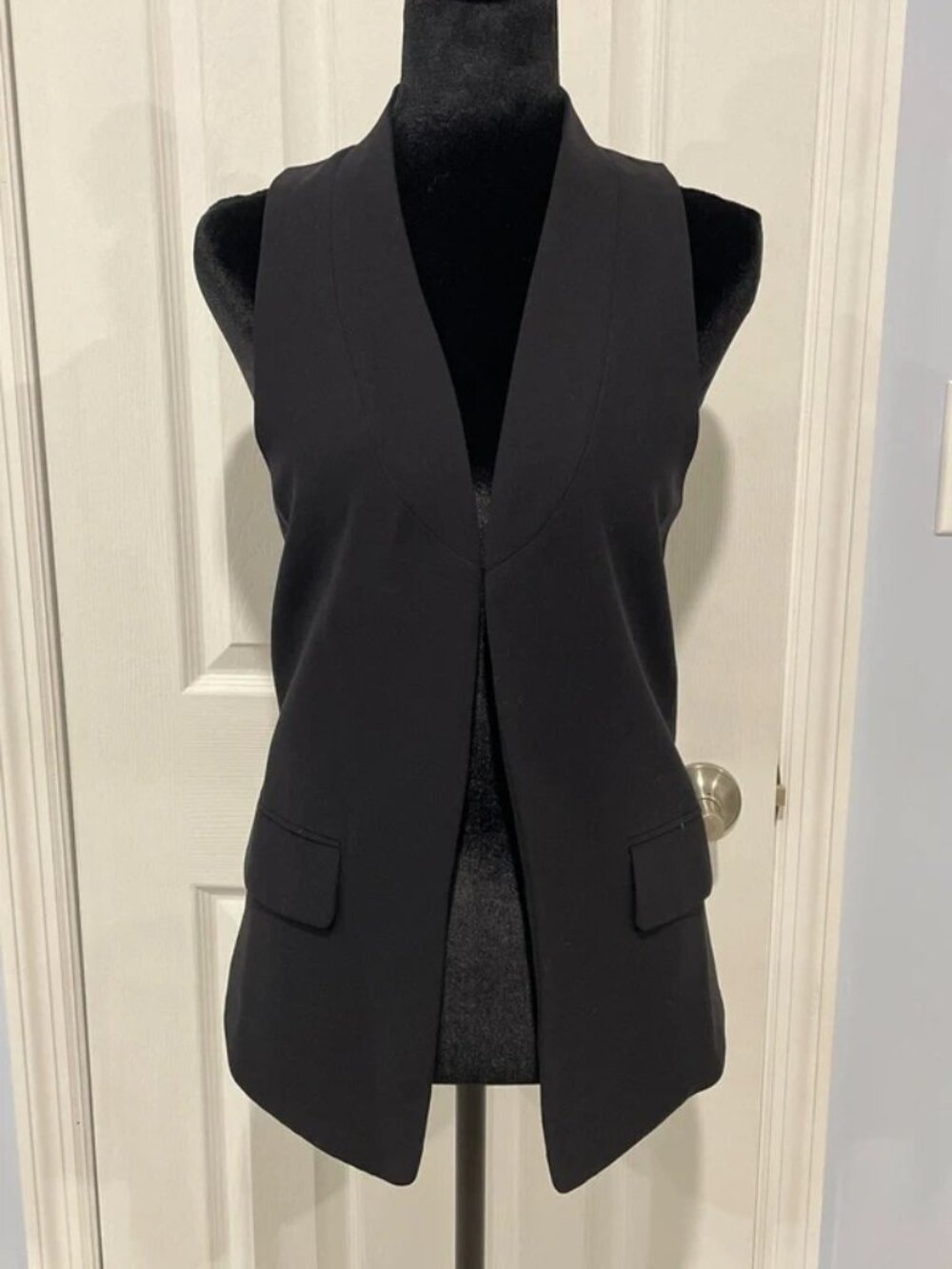 Derek Lam Women’s Black Longline Vest XS
